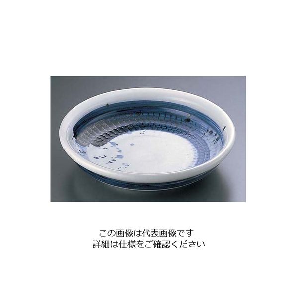 エムズジャパン ごす刷毛目8.0大皿 深 B03-34 1個 62-6675-78（直送品）