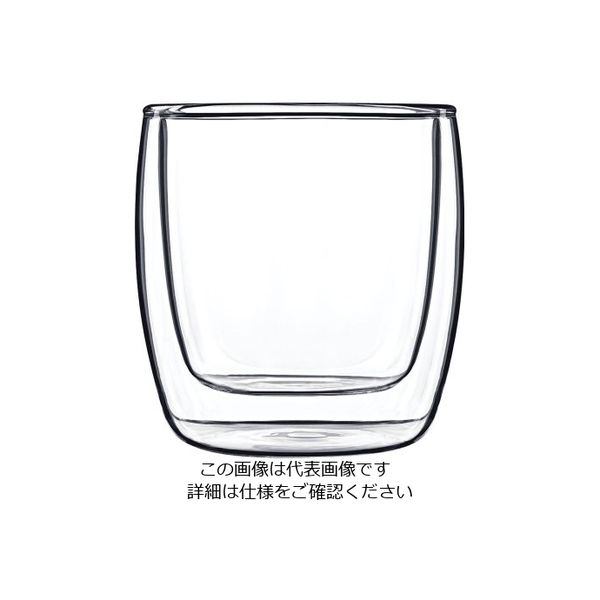 Bormioli Luigi ダブルウォールフード&デザイン(2ヶ入) ミケランジェロ 10327/01 1ケース(2個)（直送品）