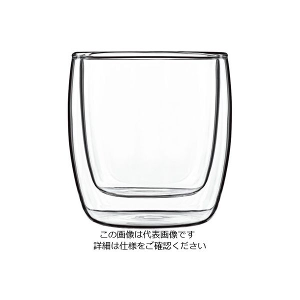 Bormioli Luigi ダブルウォールフード&デザイン(2ヶ入) ミケランジェロ 10009/01 1ケース(2個)（直送品）