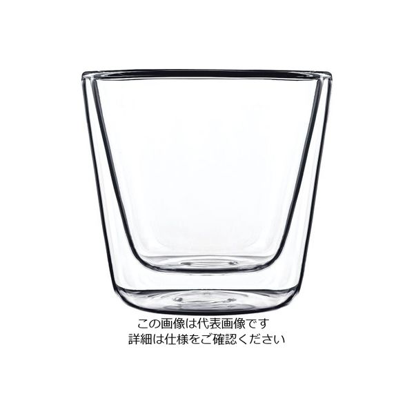 Bormioli Luigi ダブルウォールフード&デザイン(2ヶ入) コニカル 10014/01 1ケース(2個) 62-6677-47（直送品）