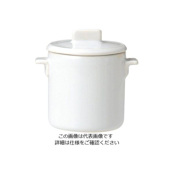 ミヤザキ食器 ソレイユ 蓋付カップ SS SO4808 ホワイト 62-6678-12 1個（直送品）