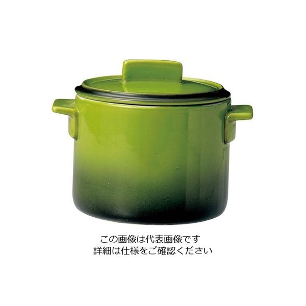 ミヤザキ食器 ソレイユ 蓋付カップ S SO4812 グリーン 62-6678-14 1個（直送品）