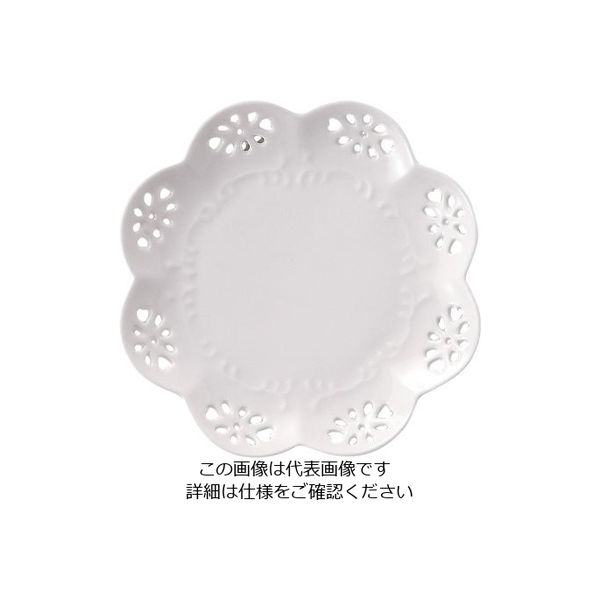 ミヤザキ食器 ピッコロビアンカ フラワー ディッシュ 5 1/2インチ 62-6678-55 1個（直送品）