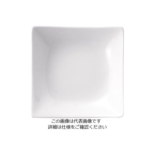 ミヤザキ食器 ピッコロビアンカ スクエア ディッシュ 4インチ 62-6678-54 1個（直送品）