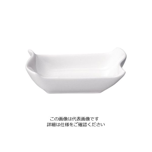 ミヤザキ食器 ピッコロビアンカ ウェーブ ディッシュ 6インチ 62-6678-53 1個（直送品）