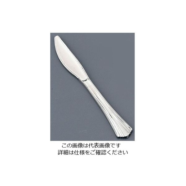 ティー・ティー・シー プラシルバー デザートナイフ (40本入) B-M-001 1ケース(40本) 62-6679-33（直送品）