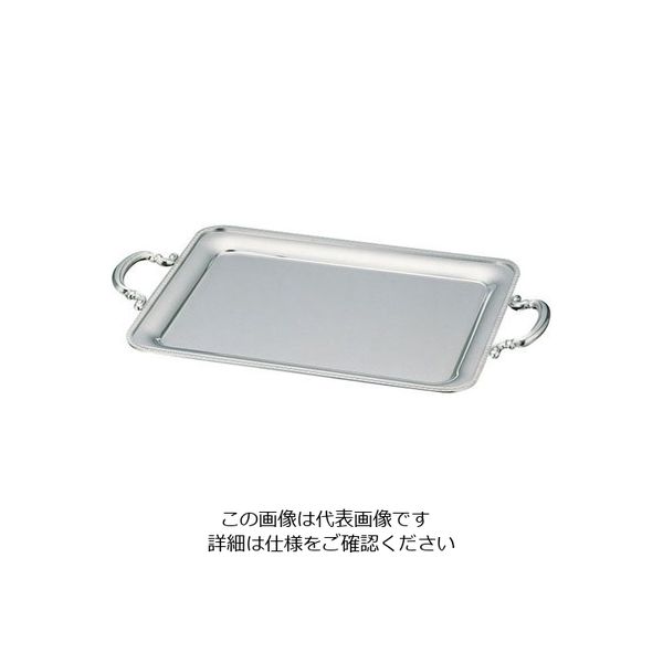 三宝産業 UK18ー8菊渕角盆 16インチ(手無) 62-6683-21 1枚（直送品）