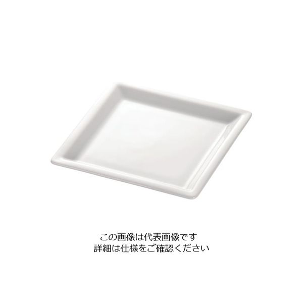 三宝産業 UK 18ー8プチハイティースタンド スクエア用プレート 白 62-6692-15 1個（直送品）