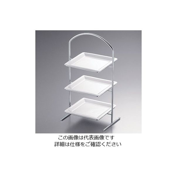 三宝産業 UK 18ー8プチハイティースタンド スクエア(スタンドのみ) 62-6692-13 1個（直送品）