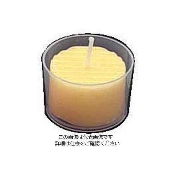 ペガサス・キャンドル カップ入 カラーキャンドルローソク イエロー (24ヶ入) 62-6698-47 1箱(24個)（直送品）