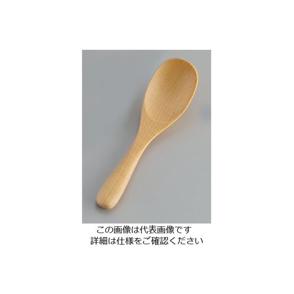 クラフト木の実 木製メープルカトラリー おかゆスプーン 61783 1本 62-6721-97（直送品）