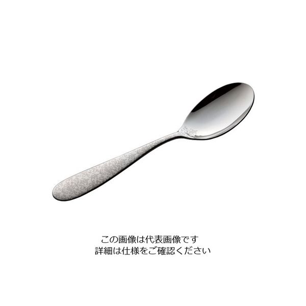 トーダイ (18ー8)ボーノ ヨーロピアン A 白 デザートスプーン 62-6720-57 1本（直送品）