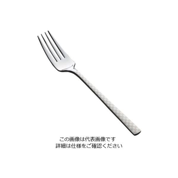 トーダイ (18ー8)オーロラ 市松 白 デザートフォーク 62-6720-60 1本（直送品）
