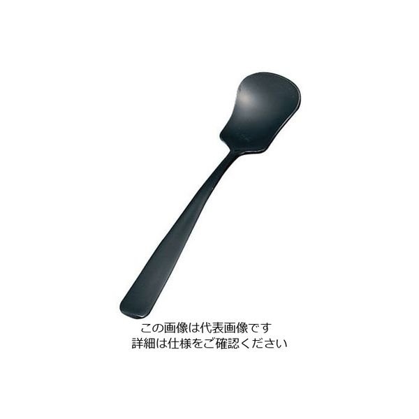 若泉漆器 アイスクリームスプーン 黒 1ー772ー17 62-6722-34 1本（直送品）
