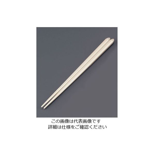 リック 木製 ブライダル箸（5膳入） パールホワイト 1ケース（5膳） 62-6727-55（直送品）