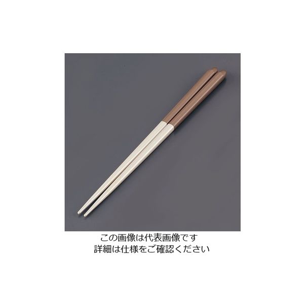 リック 木製 ブライダル箸(5膳入) パールホワイト/ベージュ 62-6727-56 1ケース(5膳)（直送品）