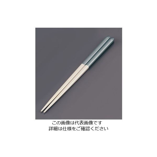 リック 木製 ブライダル箸(5膳入) パールホワイト/ブルー 62-6727-57 1ケース(5膳)（直送品）