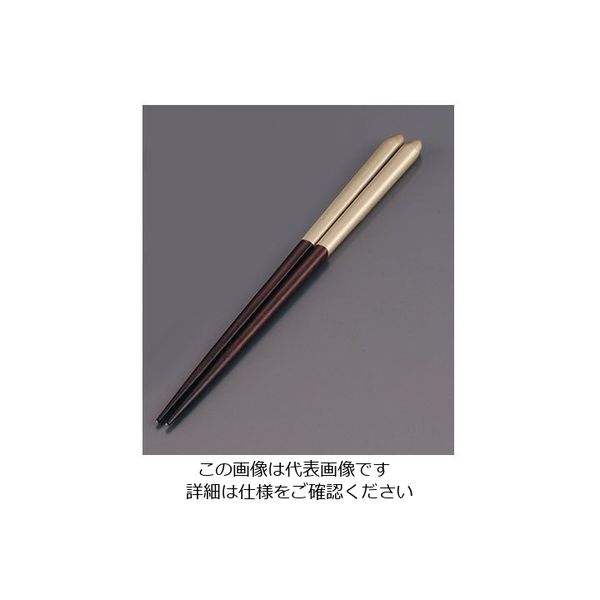 リック 木製 ブライダル箸(5膳入) オーク/ゴールド 62-6727-60 1ケース(5膳)（直送品）