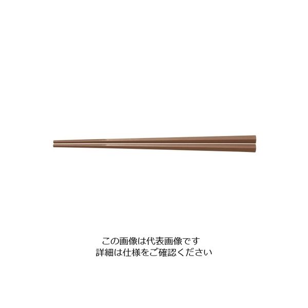 曙産業 ぐる麺箸 茶 PMー085 19cm 62-6727-62 1膳（直送品）