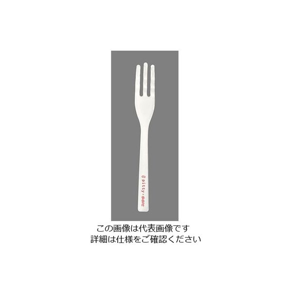 片力商事 ピティ シリコン ヌードルフォーク ホワイト 62-6724-17 1本（直送品）