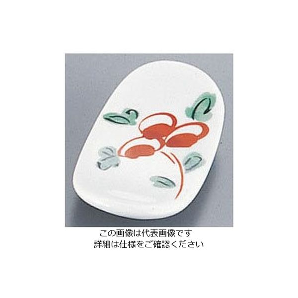 遠藤商事 AZ9ー56 イングレ花絵楕円箸置 62-6729-16 1個（直送品）