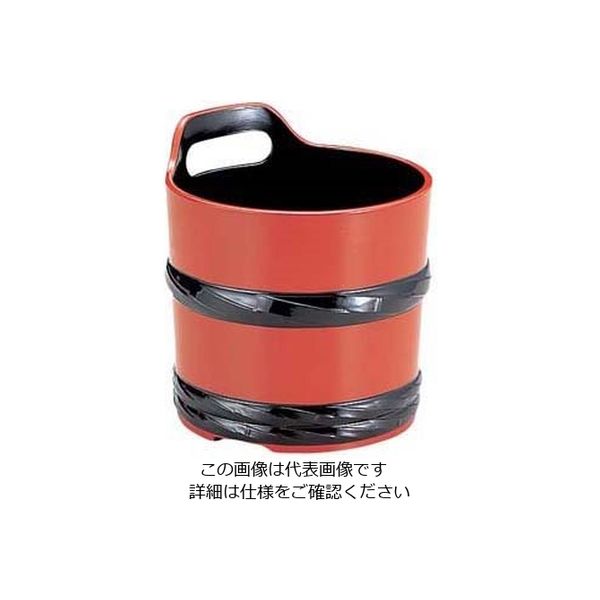 若泉漆器 桶ワインクーラー 朱帯黒 1ー827ー9 62-6745-86 1個（直送品）
