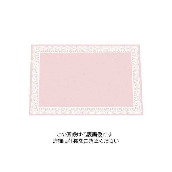 アーテック 無蛍光紙テーブルマットレースB ベージュ (100枚入)L TE-M11 1ケース(100枚) 62-6785-40（直送品）
