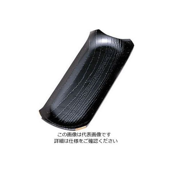 若泉漆器 隅切おしぼり入れ 黒渕金 1ー764ー5 62-6760-96 1個（直送品）