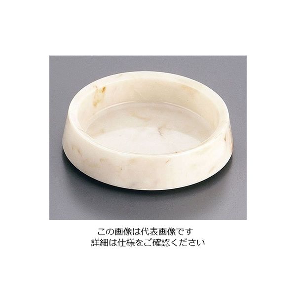 エンテック マーブル灰皿 丸 〈ベージュ〉 62-6761-87 1個（直送品）