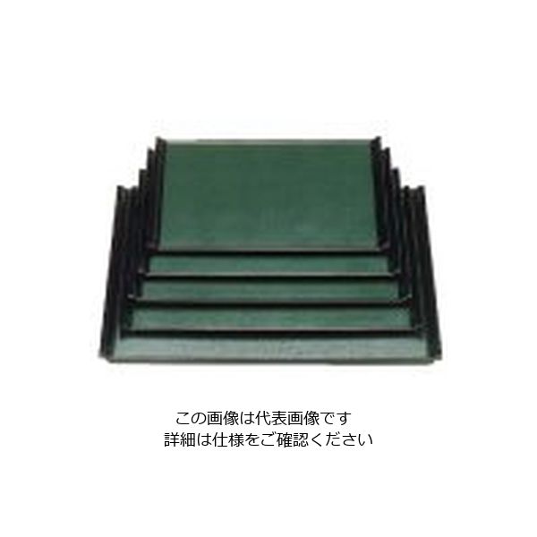 若泉漆器 宴盆 グリーン石目渕黒 尺7寸 1ー52ー27 62-6763-39 1枚（直送品）