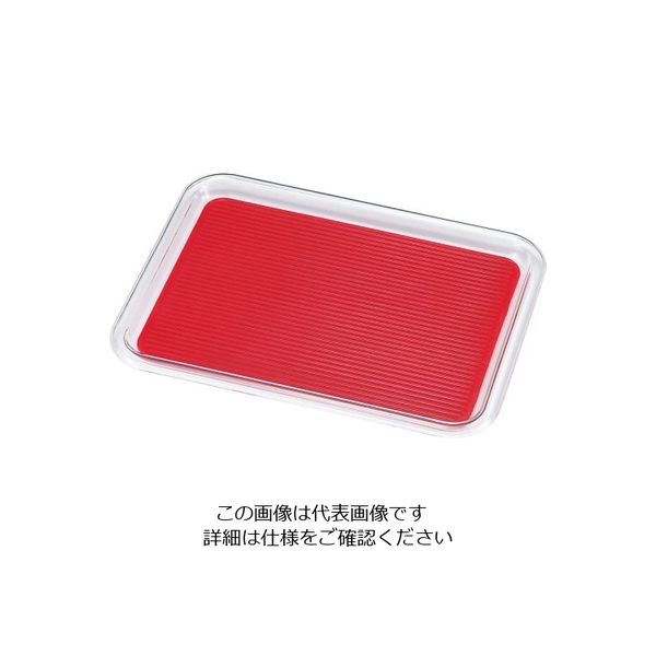 曙産業 クリア マジックトレー 角型 14インチ(大)レッド 62-6764-54 1枚（直送品）
