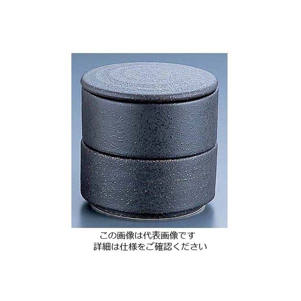アズワン 丸型 二段重 黒 Yー023 62-6788-61 1個（直送品）