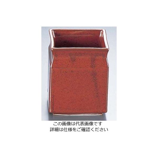 エムズジャパン 柿釉 スタック角アク入 T03-184 1個 62-6788-72（直送品）