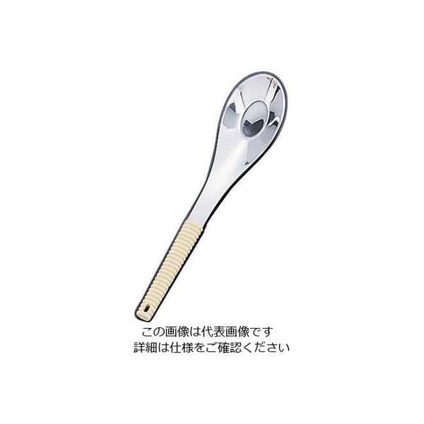 ワダコーポレーション 18ー8味道楽 中華レンゲスプーン 中 アイボリー 62-6790-39 1本（直送品）