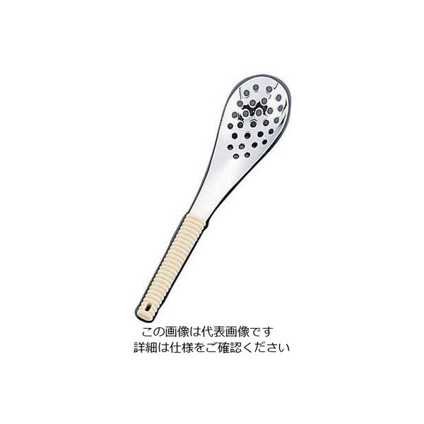 ワダコーポレーション 18ー8味道楽 レンゲスプーン 穴明 アイボリー 62-6790-47 1本（直送品）