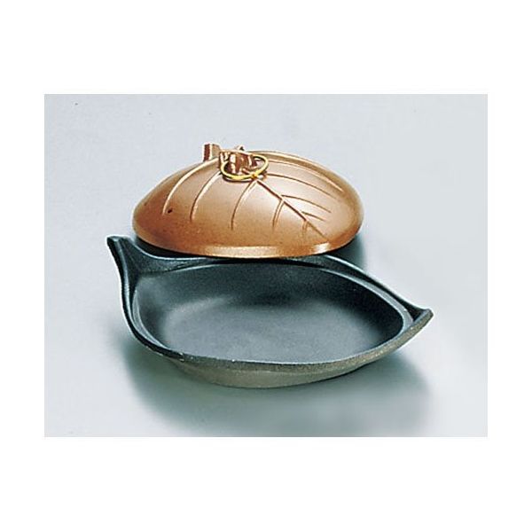 遠藤商事 SAアルミ陶板鍋 木の葉(テフロン加工) 62-6791-09 1個（直送品）