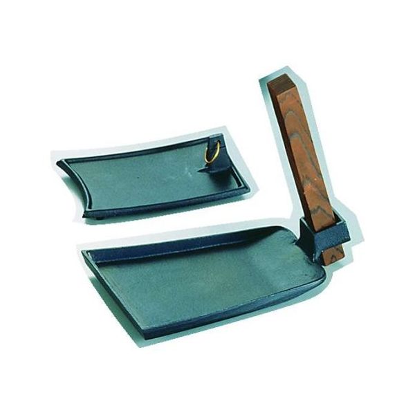 遠藤商事 SAアルミ陶板鍋 くわ型小 (特殊焼付塗装) 62-6791-15 1個（直送品）