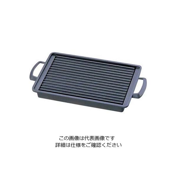 マイン アルミ 焼肉プレート さざ波 (角)大 M11-315 1個 62-6794-25（直送品）