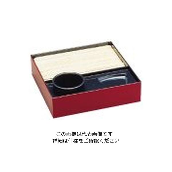 若泉漆器 角座敷ザル 朱 62-6799