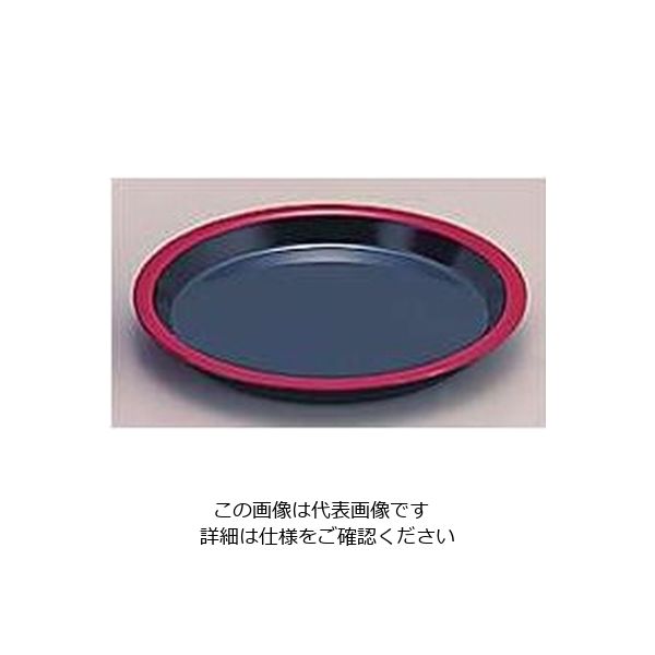 若泉漆器 D.Xヤクミ皿 黒天朱 1ー559ー8 62-6800-25 1個（直送品）