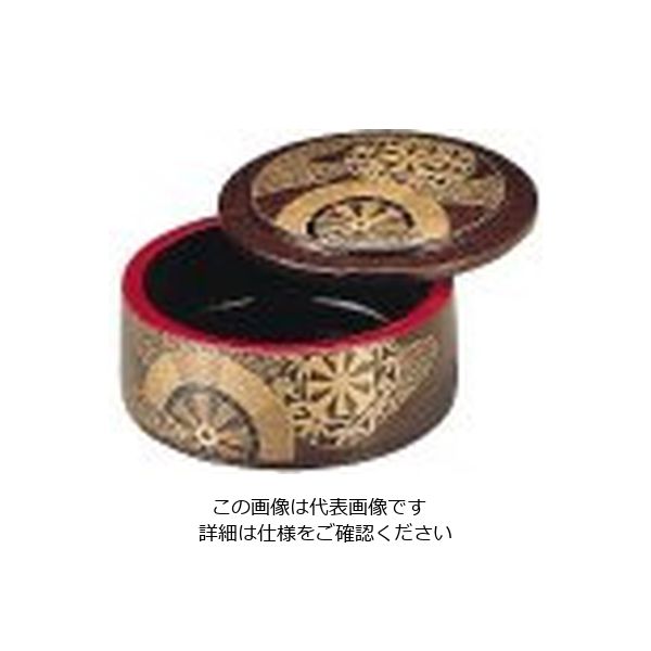 若泉漆器 DX富士型ちらし桶 梨地御所車 1ー484ー8 62-6797-59 1個（直送品）