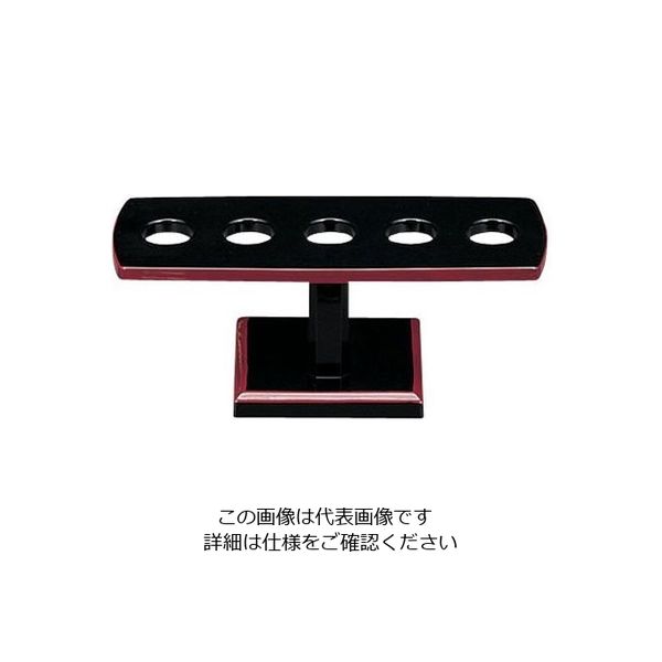 若泉漆器 手巻きすし5本立て用 黒渕朱 1ー515ー2 62-6797-71 1個（直送品）