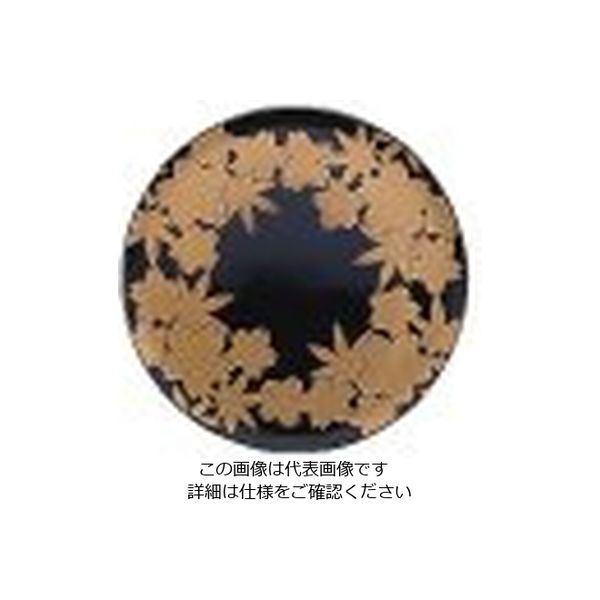 若泉漆器 寿司皿 黒春秋 1-504-9 1枚 62-6797-77（直送品）