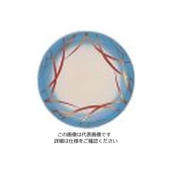 若泉漆器 寿司皿 ブルーつゆ草 1ー504ー4 62-6797-75 1枚（直送品）