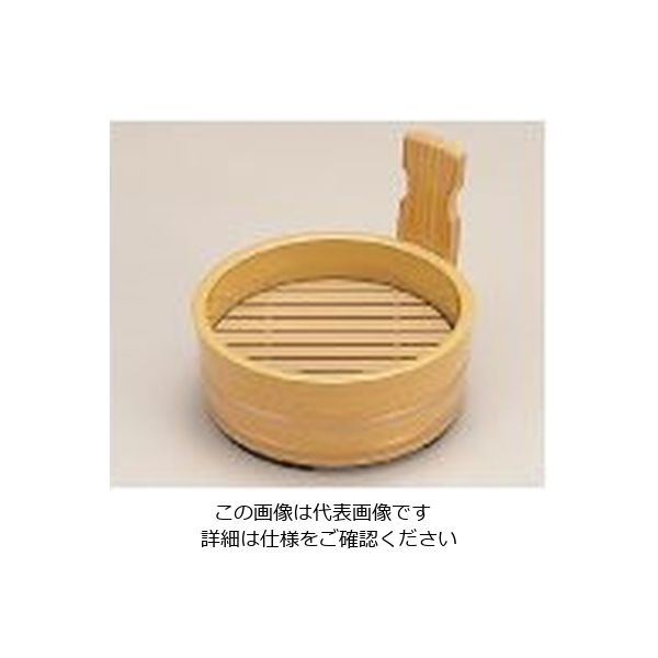 若泉漆器 6寸片手桶 白木金帯 本体 1ー658ー5 62-6798-18 1個（直送品）