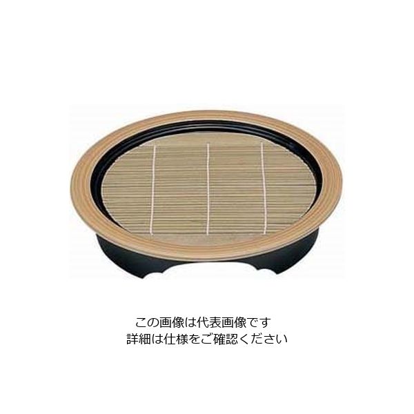 若泉漆器 高台型丸ザルそばセイロ 白木(底板付) 1ー538ー4 本体 62-6799-78 1個（直送品）