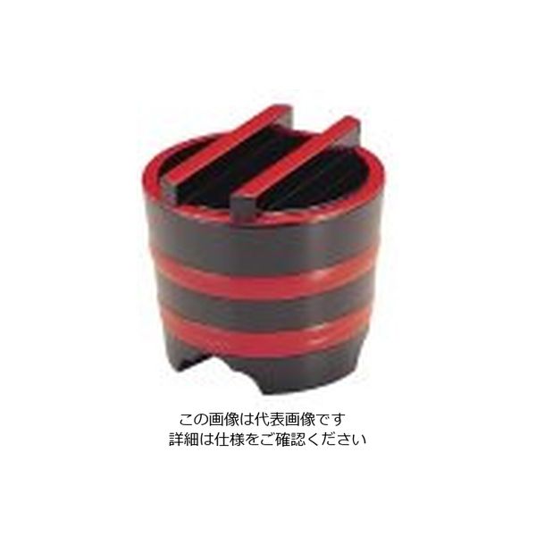 若泉漆器 釜揚げ 黒帯朱 1ー541ー4 小 62-6800-79 1個（直送品）