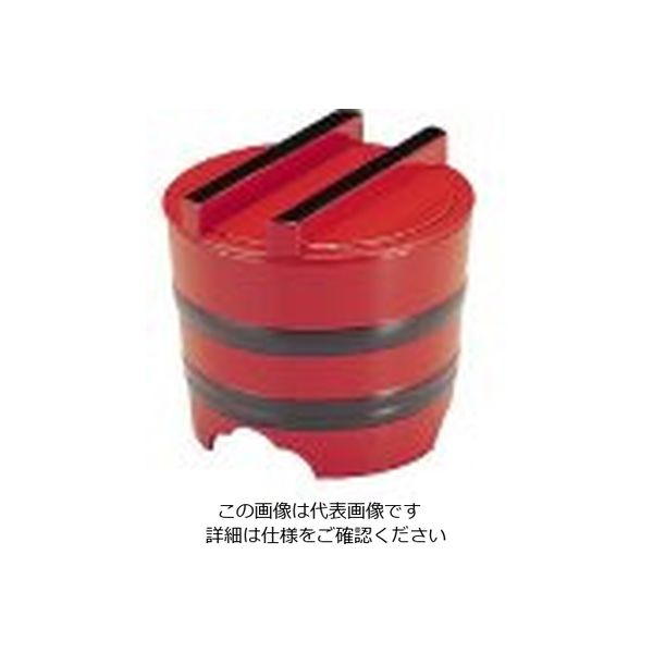 若泉漆器 釜揚げ 朱帯黒 1ー541ー3 小 62-6800-78 1個（直送品）