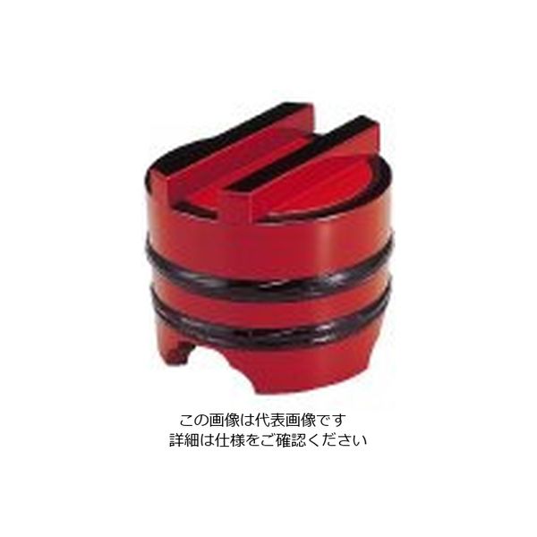 若泉漆器 釜揚げ 朱帯黒 1ー541ー5 大 62-6800-80 1個（直送品）
