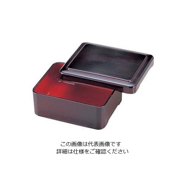 若泉漆器 爪掛千筋丼重 溜内朱塗 1ー570ー3 62-6800-93 1個（直送品）